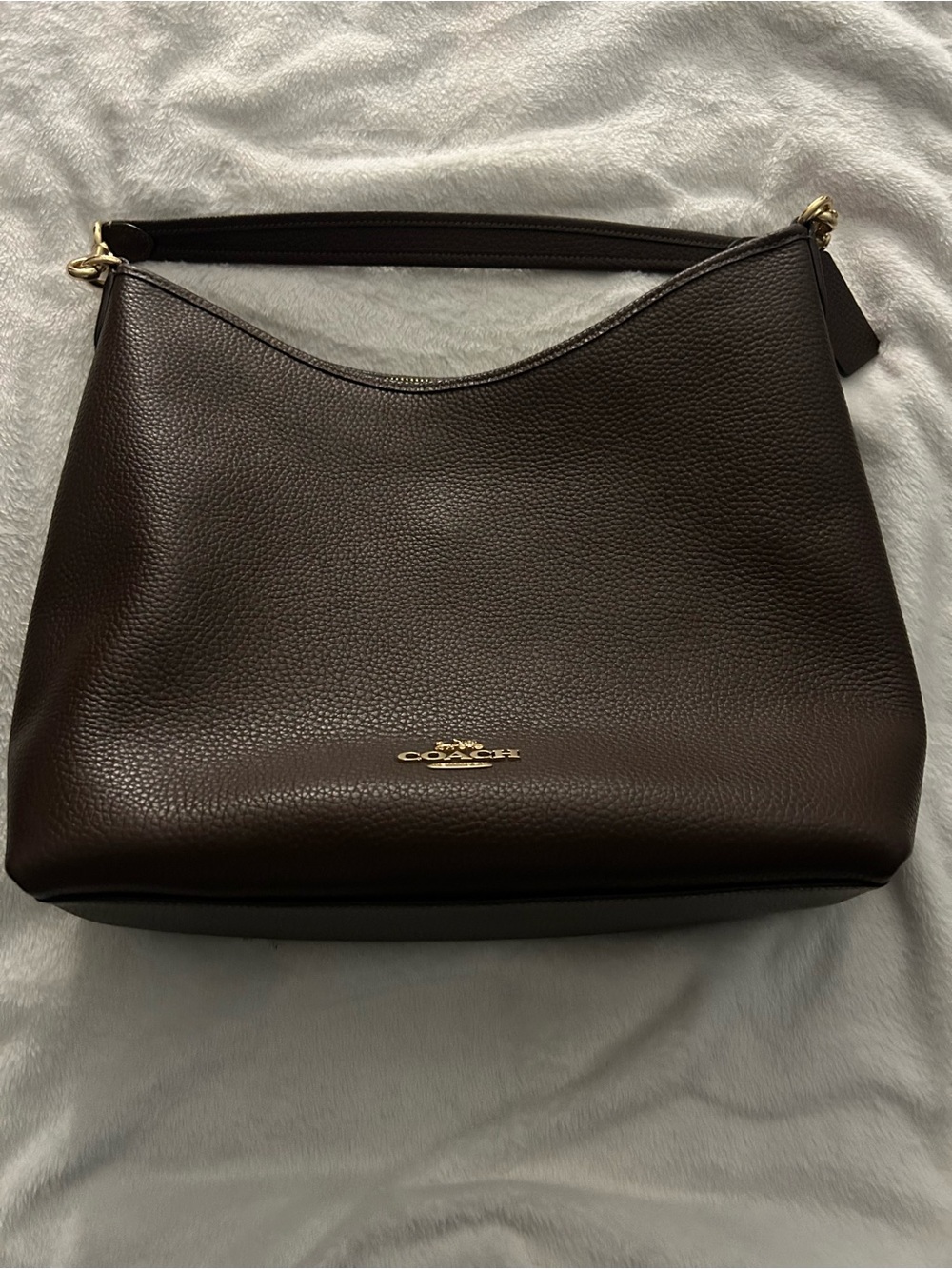 Coach Large Laurel Bag in Brown with Gold Hardware